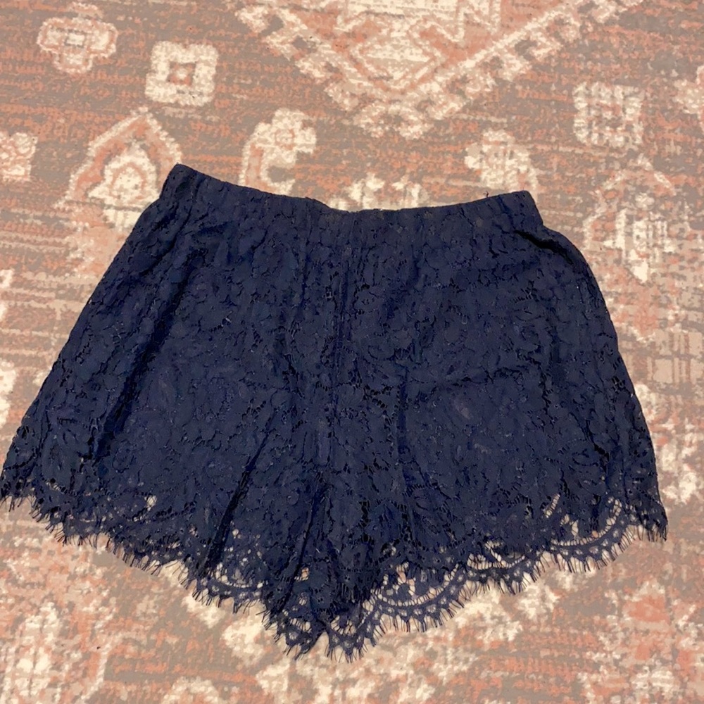 Zara Basic Shorts Navy Blue Size Medium